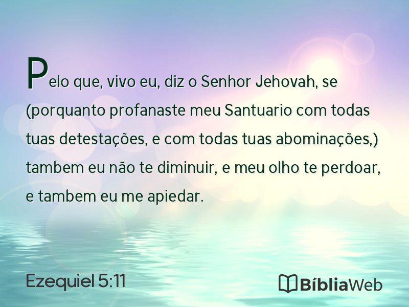 Ezequiel 5:11 em imagem para compartilhar