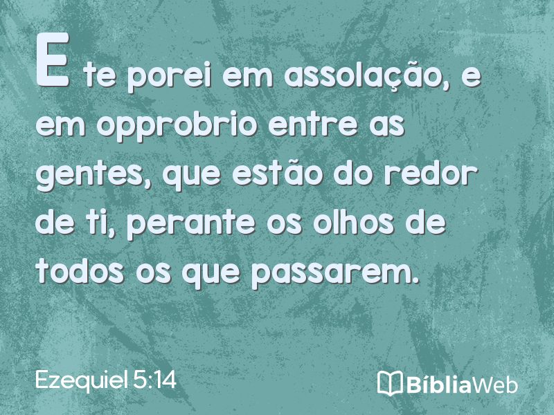 Ezequiel 5:14 em imagem para compartilhar
