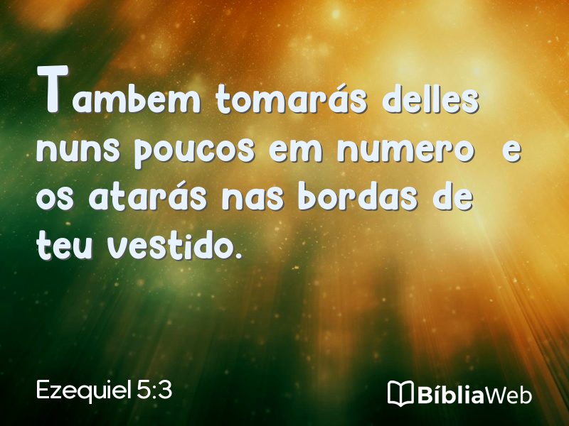 Ezequiel 5:3 em imagem para compartilhar