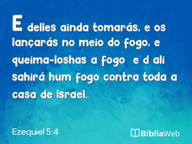 Ezequiel 5:4 em imagem para compartilhar