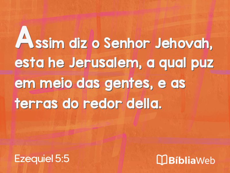 Ezequiel 5:5 em imagem para compartilhar