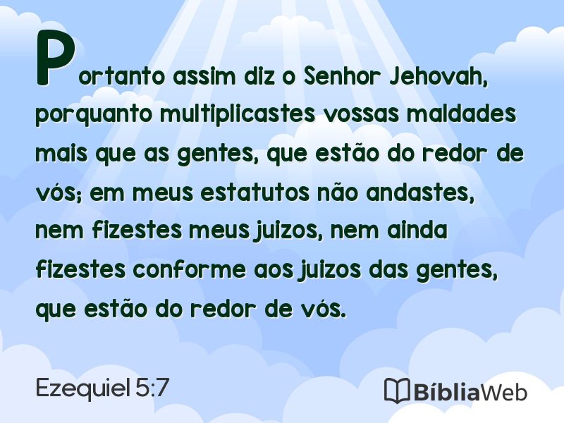 Ezequiel 5:7 em imagem para compartilhar