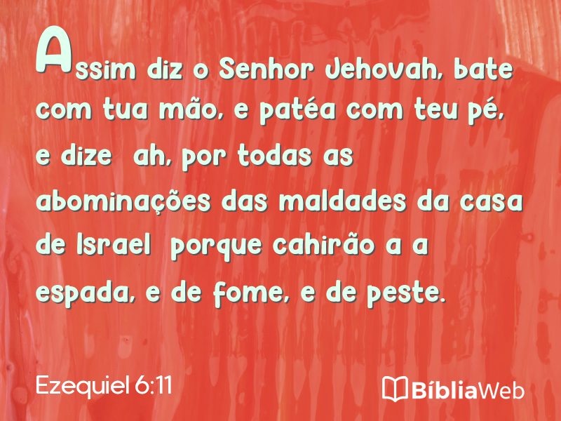 Ezequiel 6:11 em imagem para compartilhar