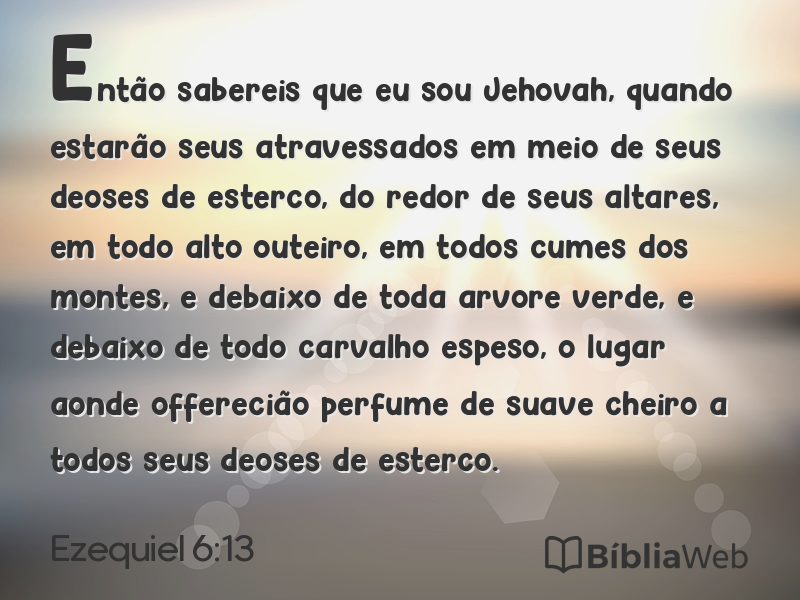 Ezequiel 6:13 em imagem para compartilhar