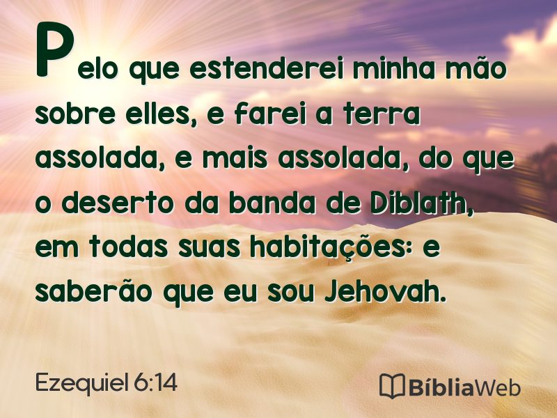 Ezequiel 6:14 em imagem para compartilhar