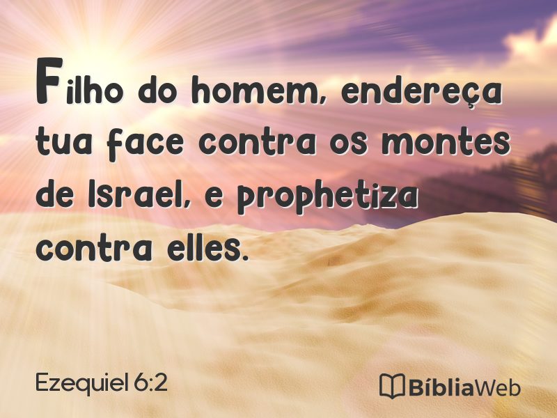 Ezequiel 6:2 em imagem para compartilhar