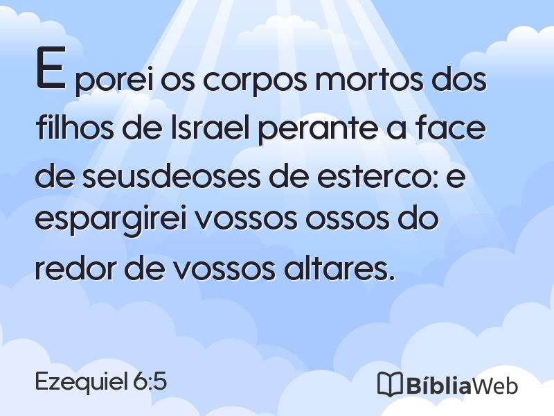Ezequiel 6:5 em imagem para compartilhar
