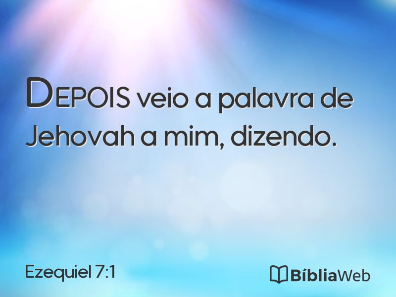Ezequiel 7:1 em imagem para compartilhar