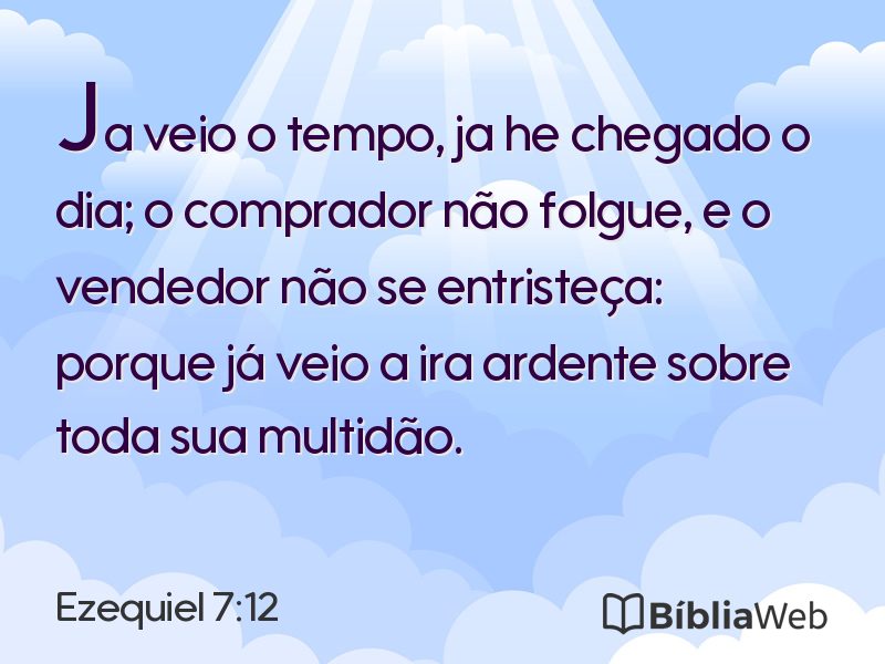 Ezequiel 7:12 em imagem para compartilhar
