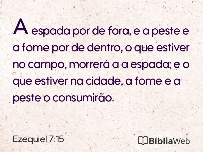 Ezequiel 7:15 em imagem para compartilhar