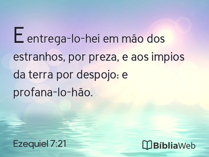 Ezequiel 7:21 em imagem para compartilhar