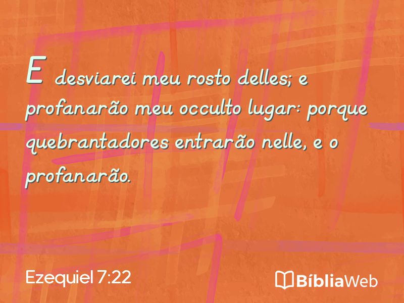 Ezequiel 7:22 em imagem para compartilhar
