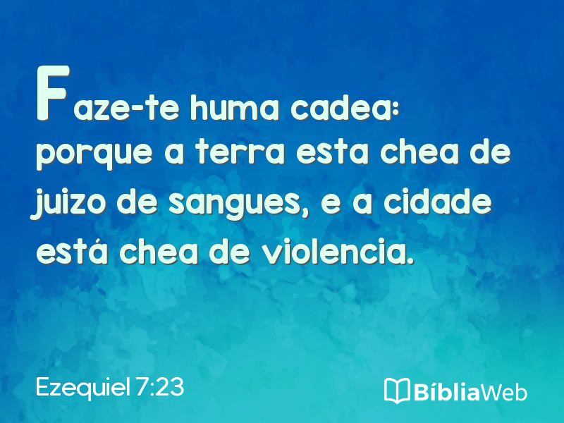 Ezequiel 7:23 em imagem para compartilhar