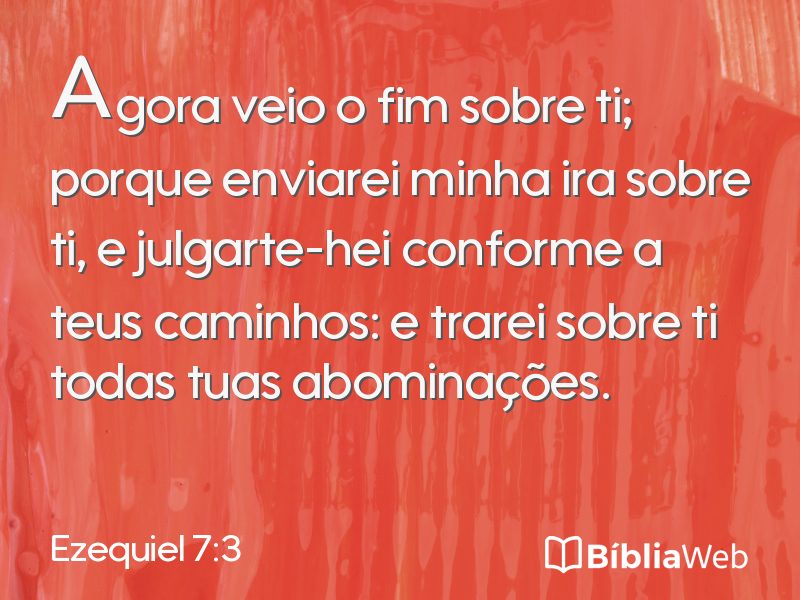 Ezequiel 7:3 em imagem para compartilhar