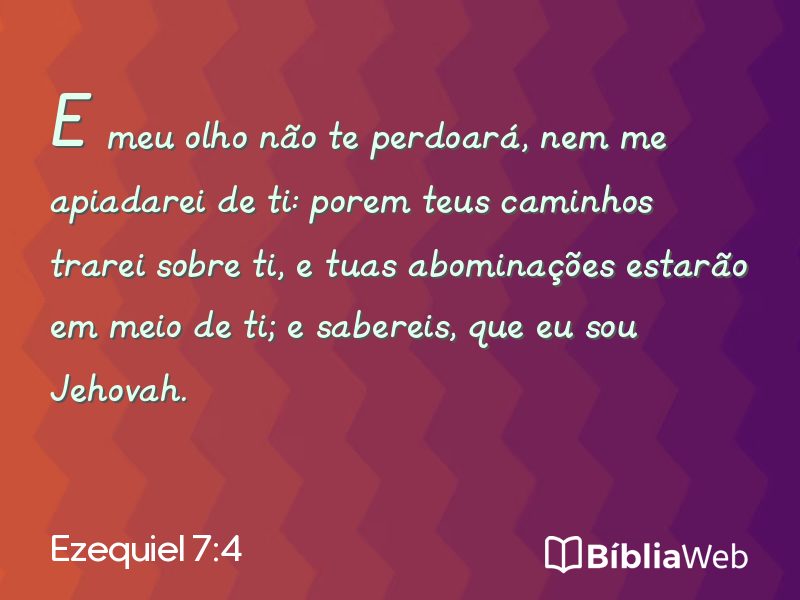 Ezequiel 7:4 em imagem para compartilhar