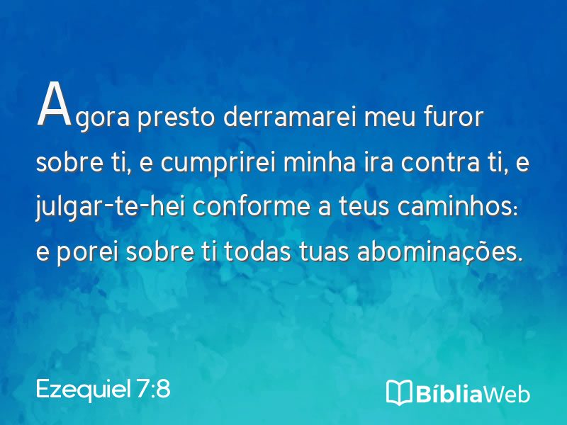 Ezequiel 7:8 em imagem para compartilhar