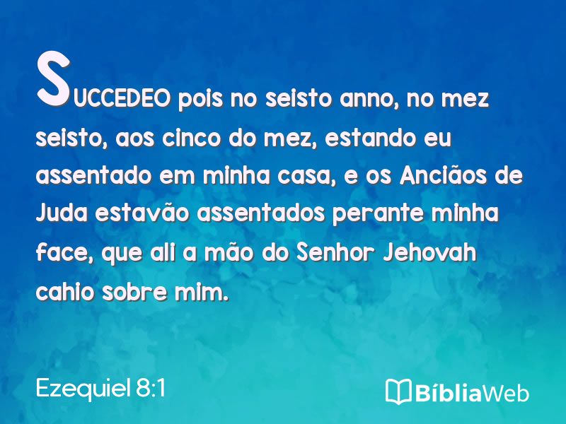 Ezequiel 8:1 em imagem para compartilhar