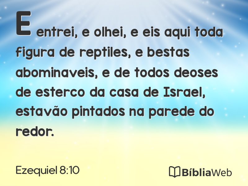 Ezequiel 8:10 em imagem para compartilhar