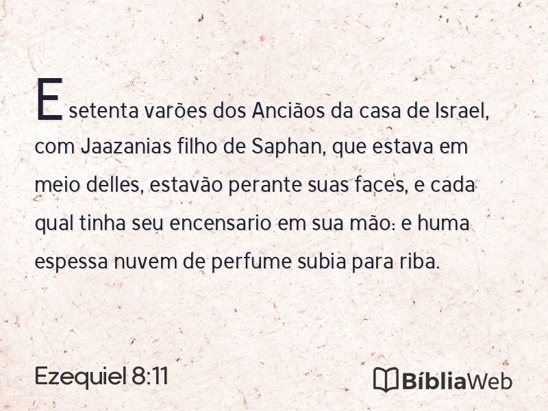 Ezequiel 8:11 em imagem para compartilhar