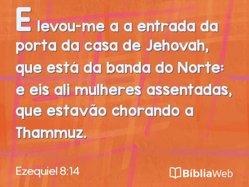 Ezequiel 8:14 em imagem para compartilhar