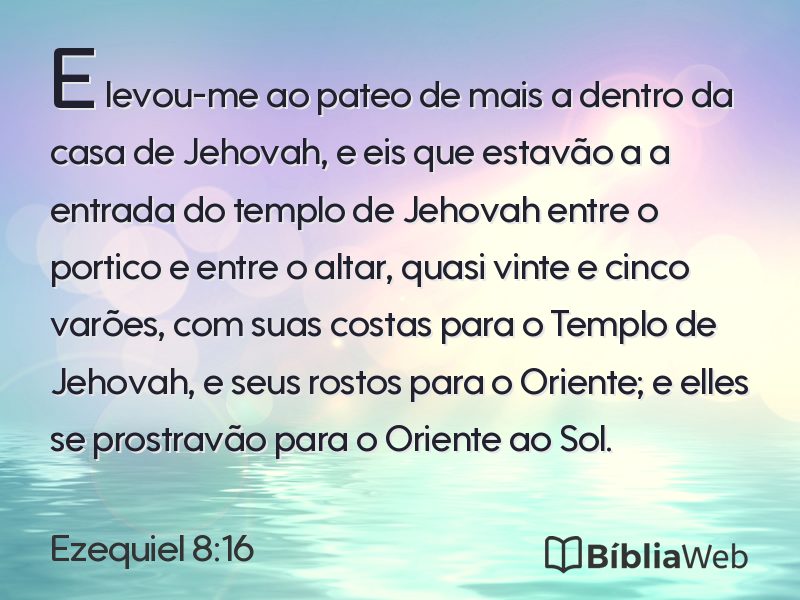 Ezequiel 8:16 em imagem para compartilhar