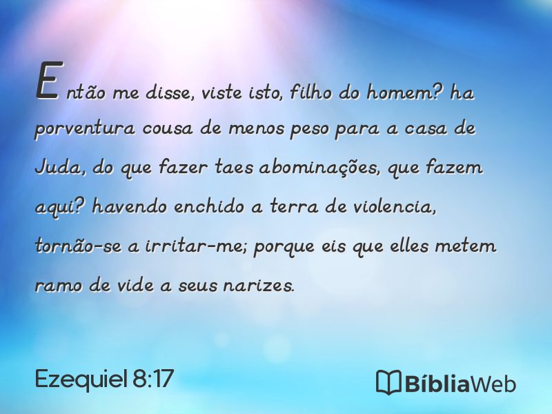 Ezequiel 8:17 em imagem para compartilhar