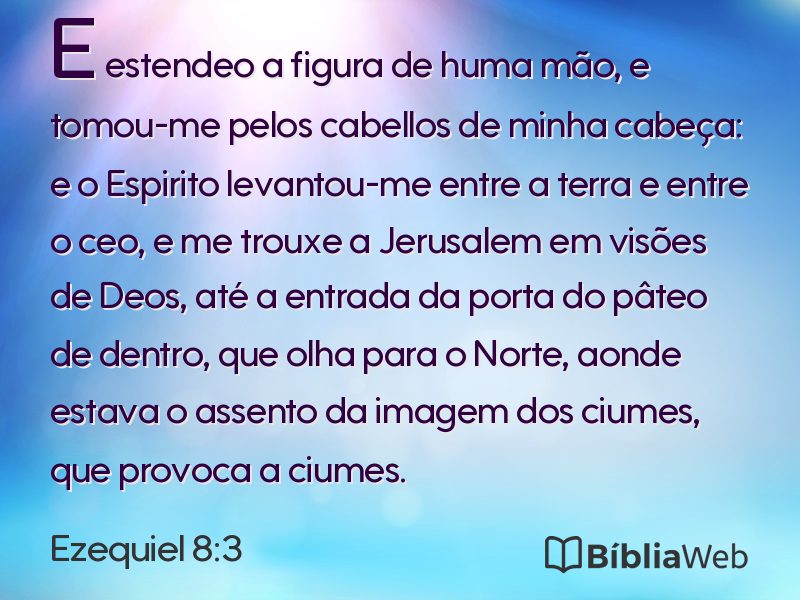 Ezequiel 8:3 em imagem para compartilhar