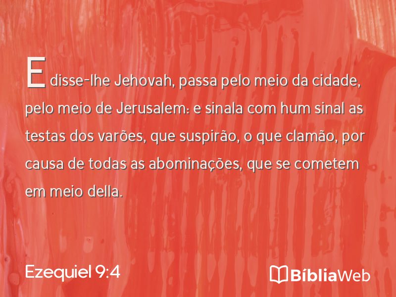 Ezequiel 9:4 em imagem para compartilhar