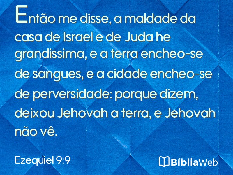 Ezequiel 9:9 em imagem para compartilhar