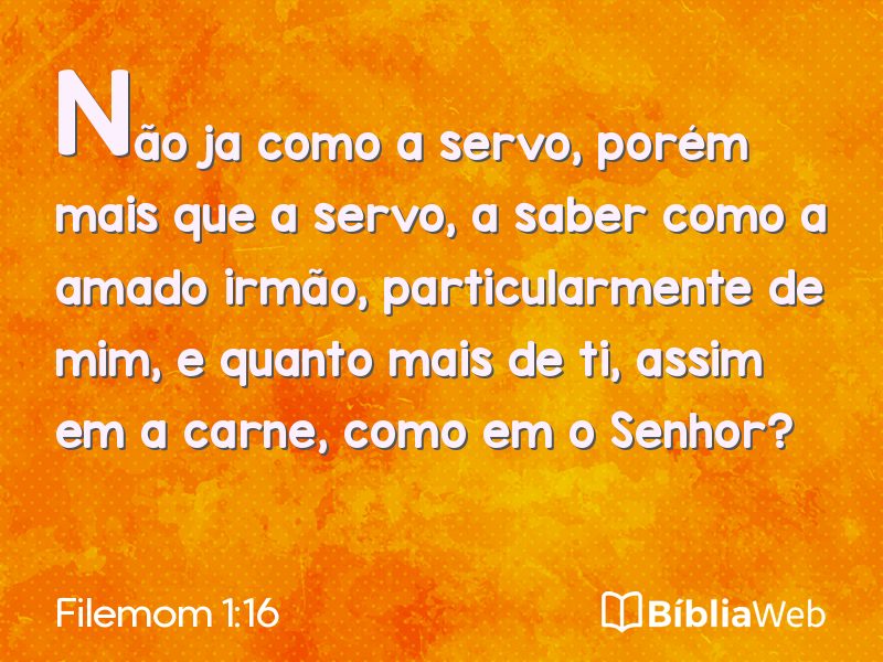 Filemom 1:16 em imagem para compartilhar