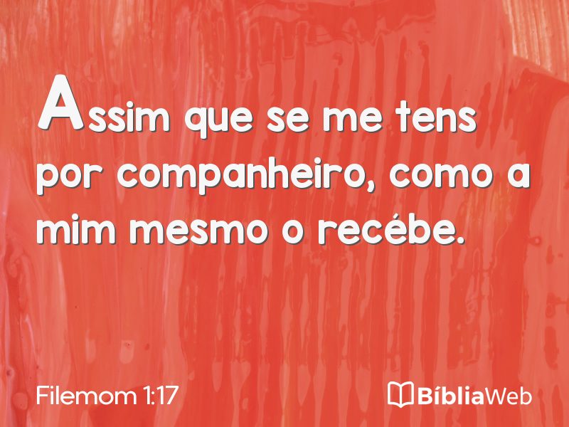 Filemom 1:17 em imagem para compartilhar