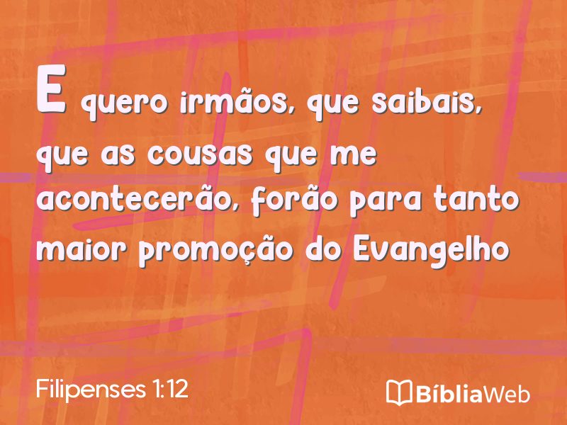 Filipenses 1:12 em imagem para compartilhar