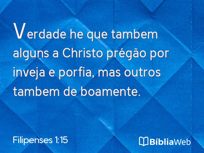 Filipenses 1:15 em imagem para compartilhar