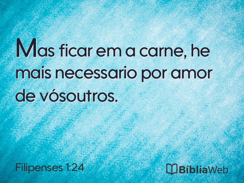 Filipenses 1:24 em imagem para compartilhar