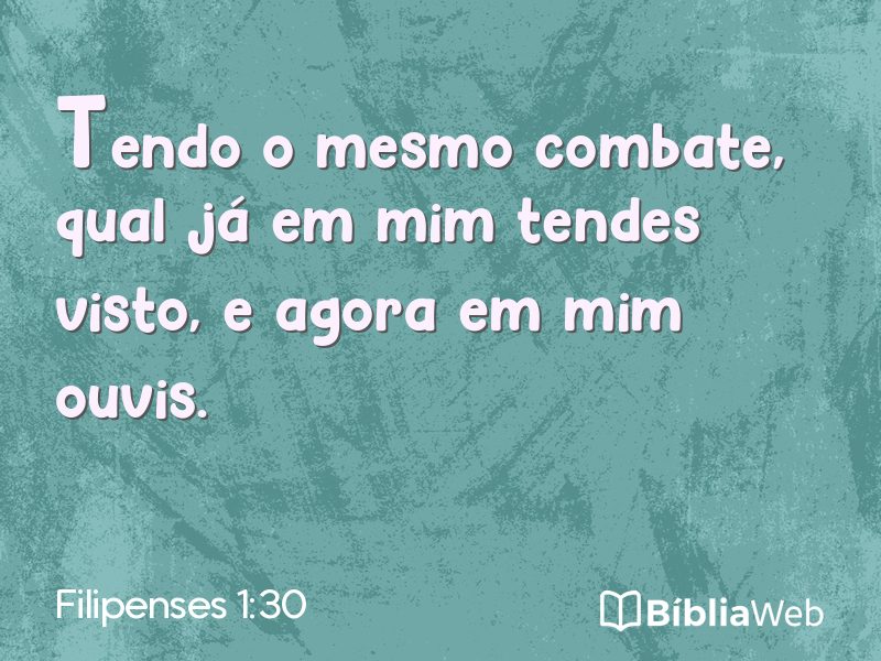 Filipenses 1:30 em imagem para compartilhar