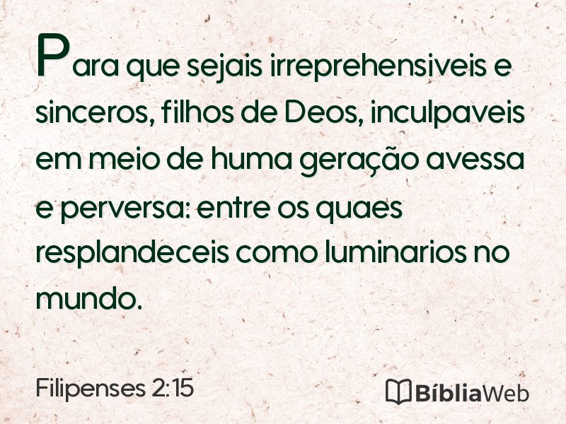 Filipenses 2:15 em imagem para compartilhar