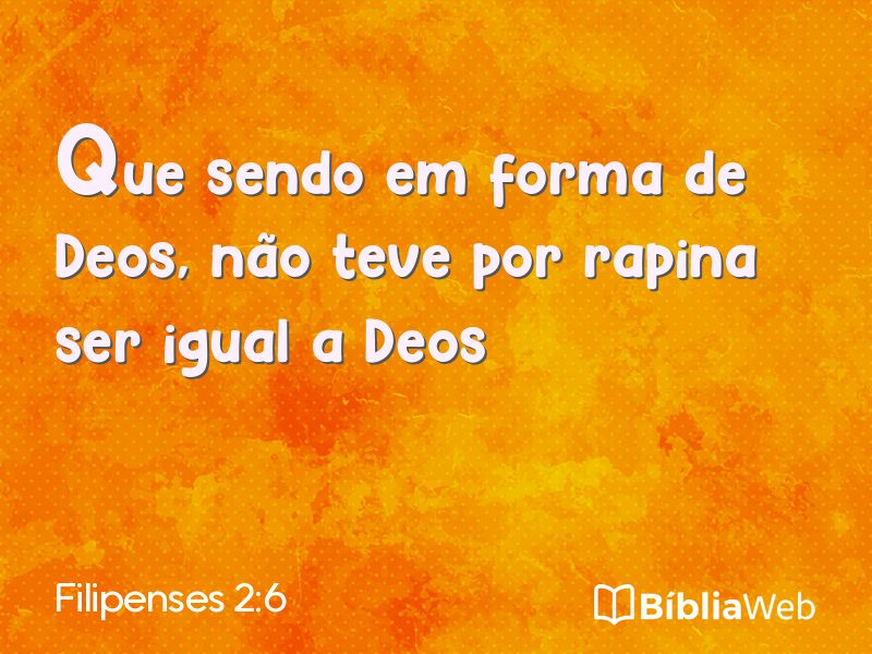 Filipenses 2:6 em imagem para compartilhar