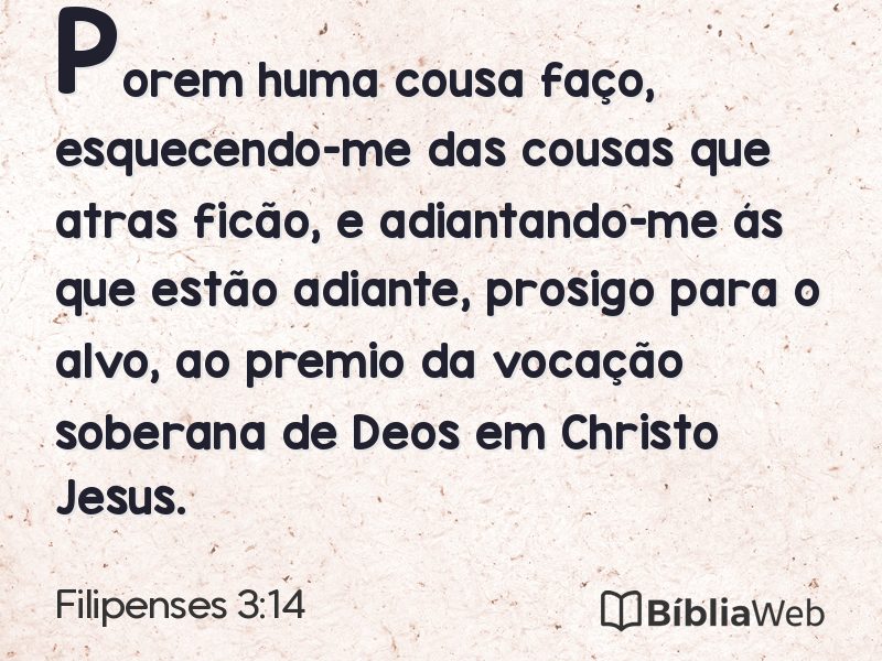 Filipenses 3:14 em imagem para compartilhar