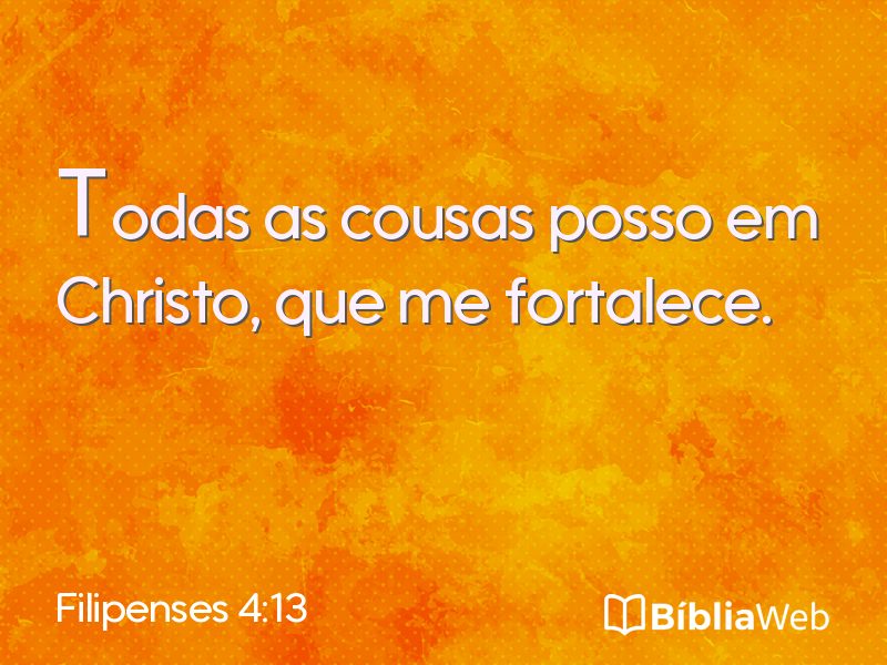 Filipenses 4:13 em imagem para compartilhar