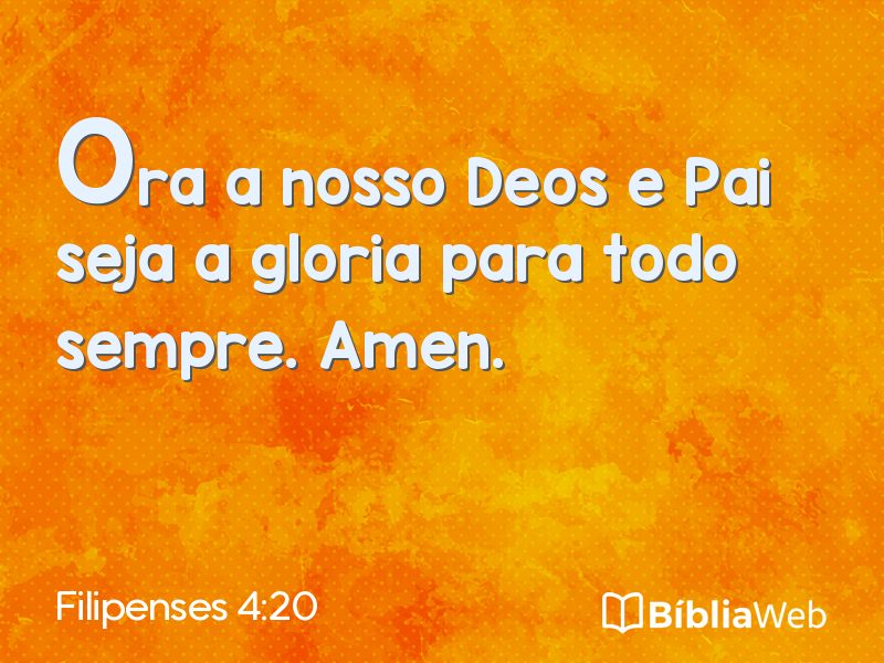 Filipenses 4:20 em imagem para compartilhar