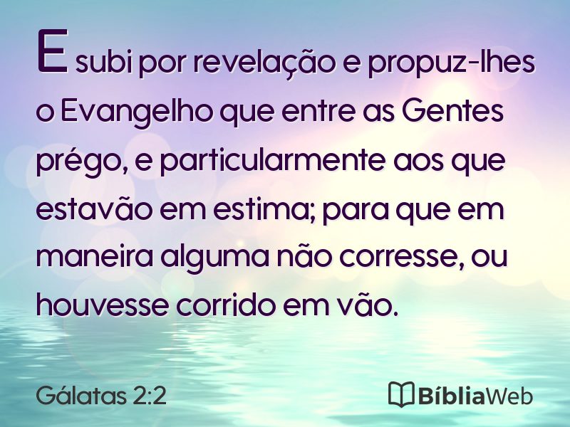 Gálatas 2:2 em imagem para compartilhar