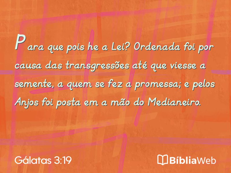 Gálatas 3:19 em imagem para compartilhar