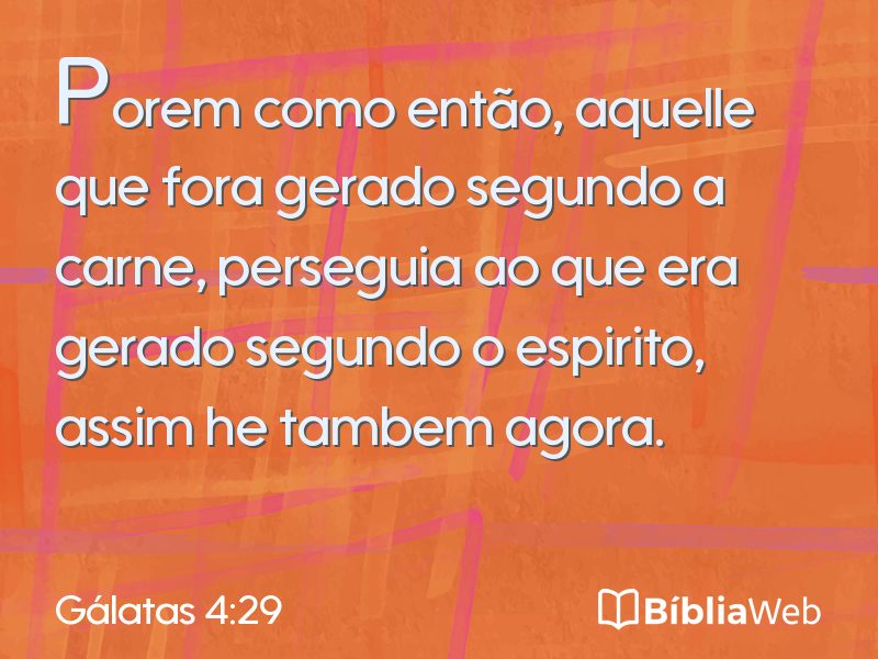 Gálatas 4:29 em imagem para compartilhar