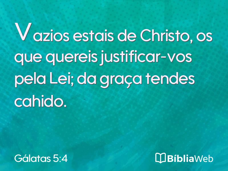 Gálatas 5:4 em imagem para compartilhar