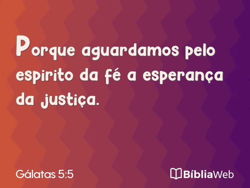 Gálatas 5:5 em imagem para compartilhar