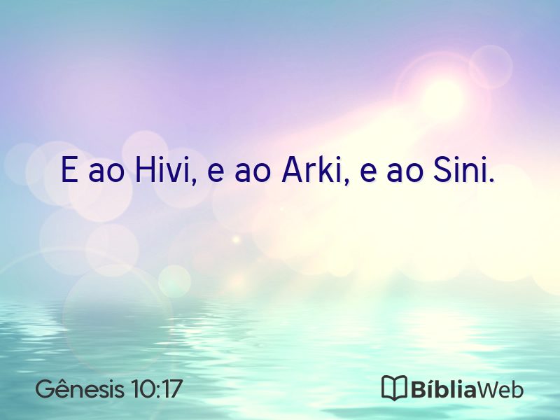 Gênesis 10:17 em imagem para compartilhar