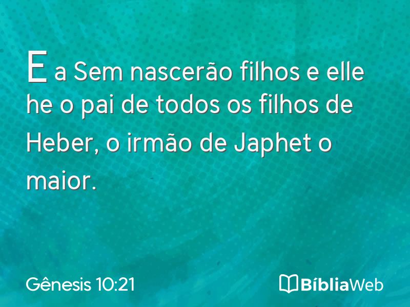 Gênesis 10:21 em imagem para compartilhar