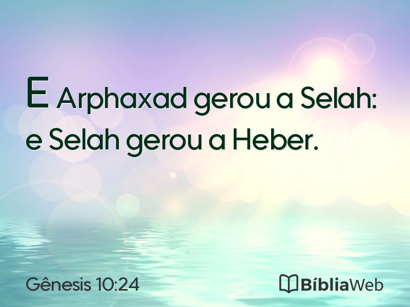 Gênesis 10:24 em imagem para compartilhar