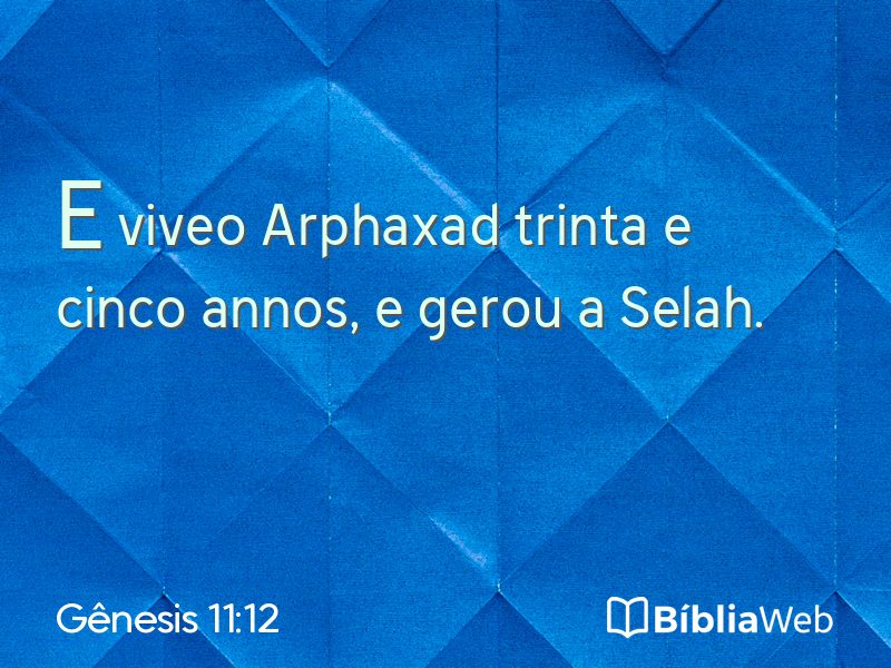 Gênesis 11:12 em imagem para compartilhar