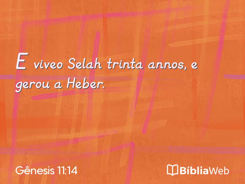 Gênesis 11:14 em imagem para compartilhar